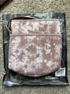 HydroJug Pink Tie-Dye Cosmetic Wristlet Pouch